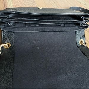Black See by Chloe Crossbody Saddle Bag